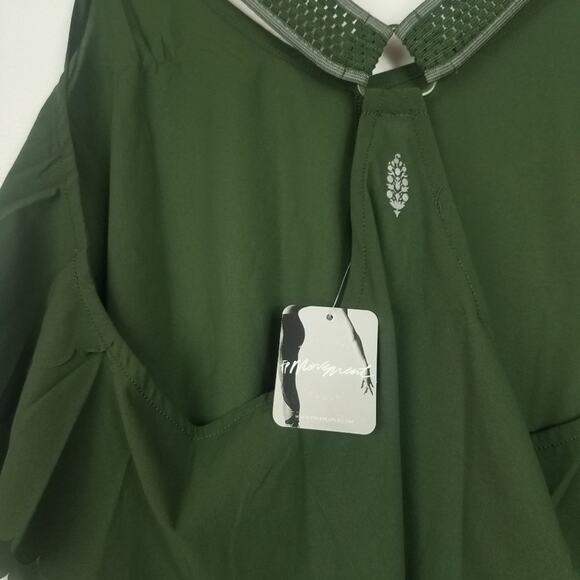 Free People | Pretty Lil Running Crop Top Green Small - Picture 3 of 5